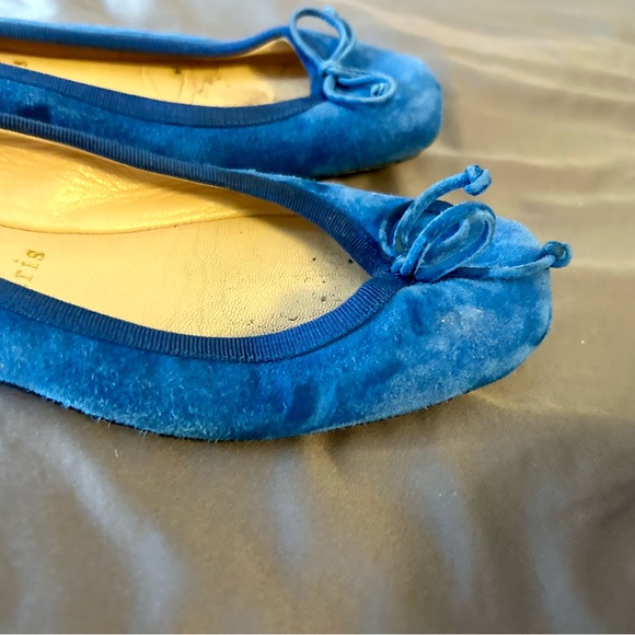 Christian Louboutin Blue Suede Flats – Pre-Owned, Excellent Condition - Picture 4 of 7